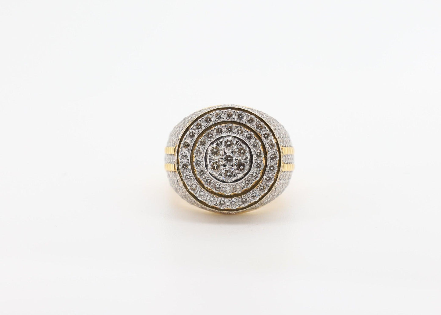 14K Gold 4.5 Carat Round Cut Diamond Ring