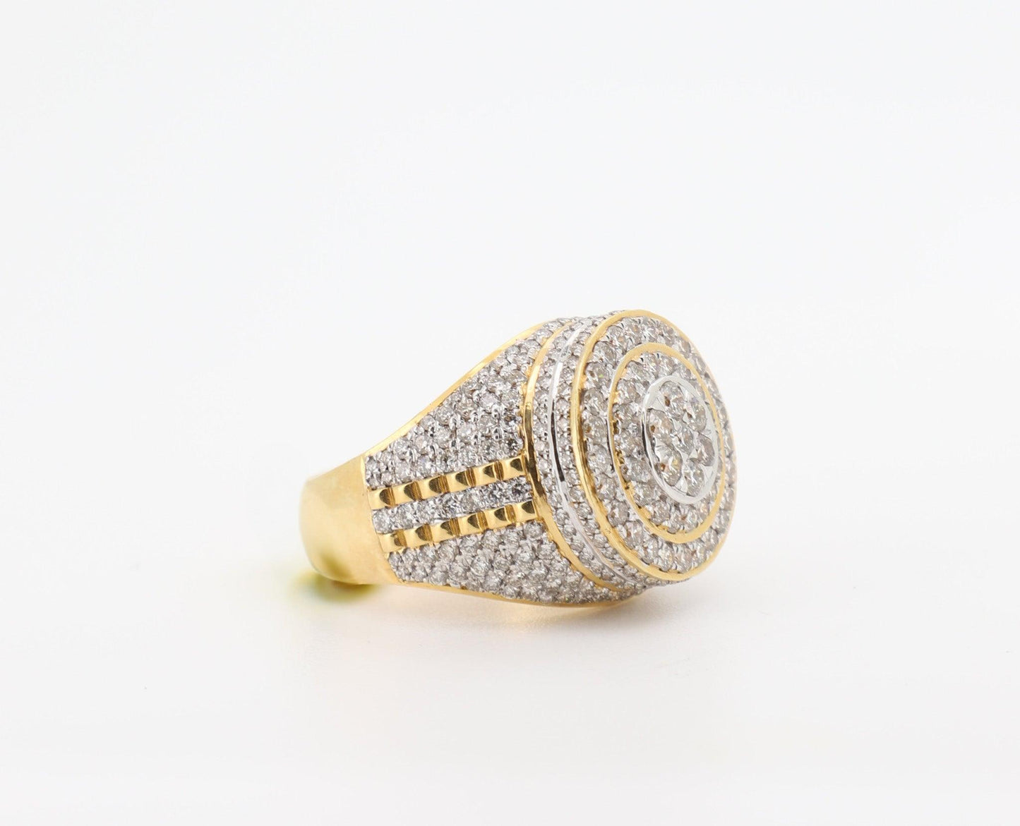 14K Gold 4.5 Carat Round Cut Diamond Ring