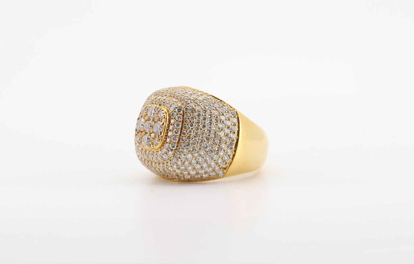 14K Gold 4 Carat Round Cut Diamond Ring