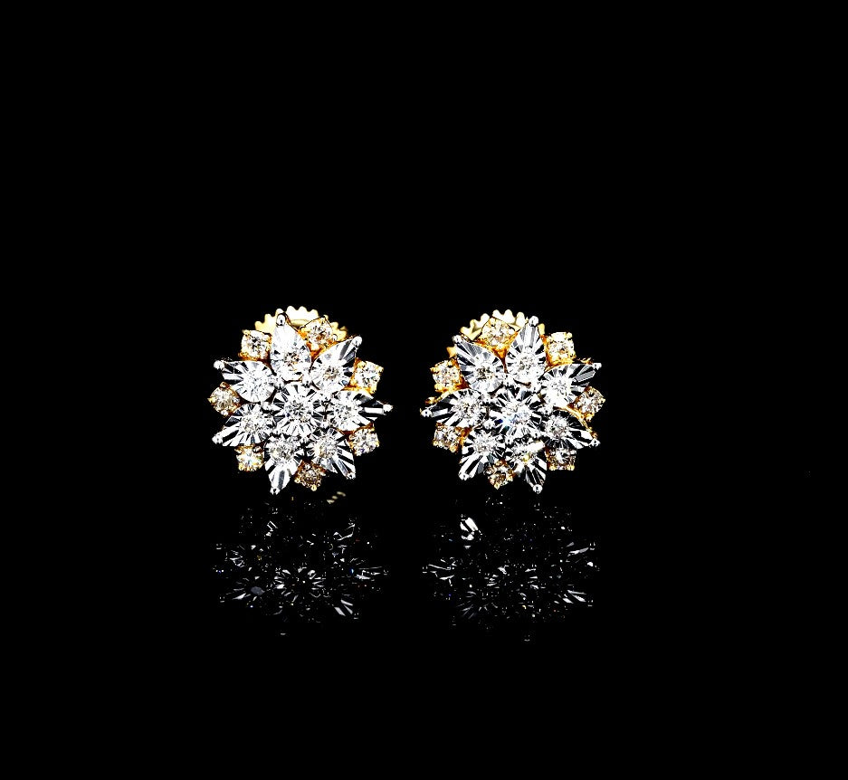 Marquise Starburst Diamond Studs