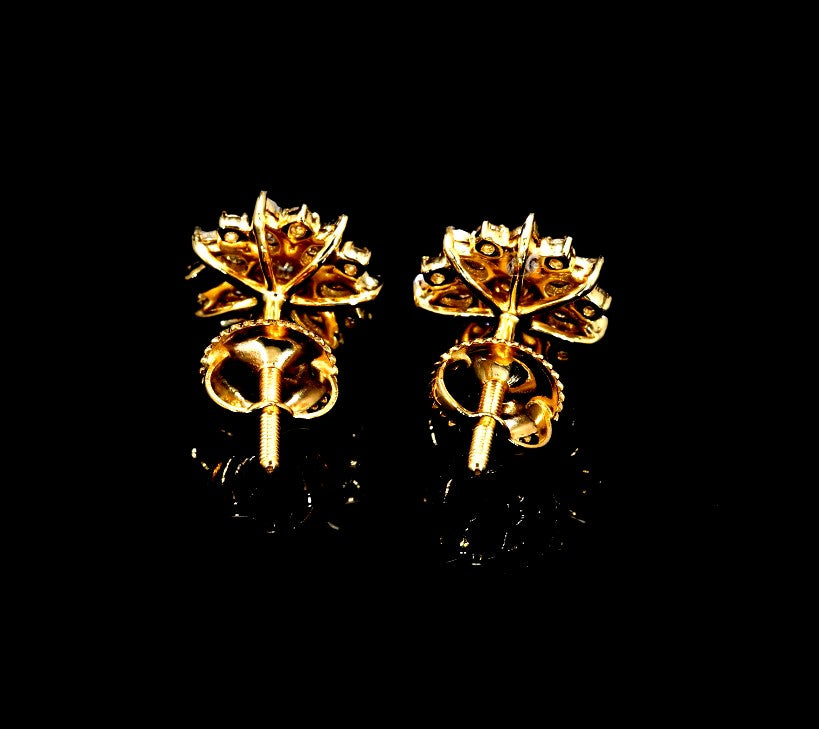 Marquise Starburst Diamond Studs