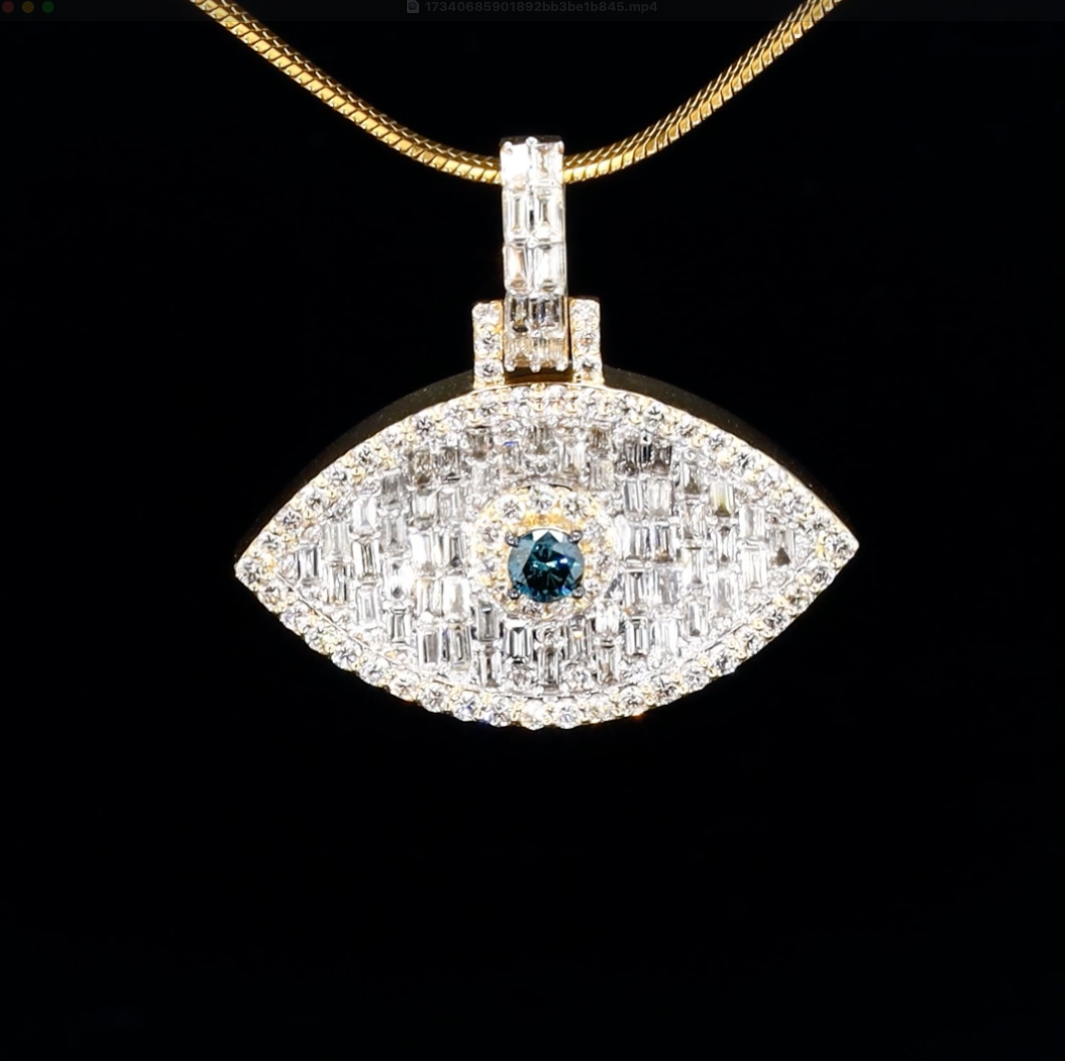 All-Seeing Eye Baguette Pendant