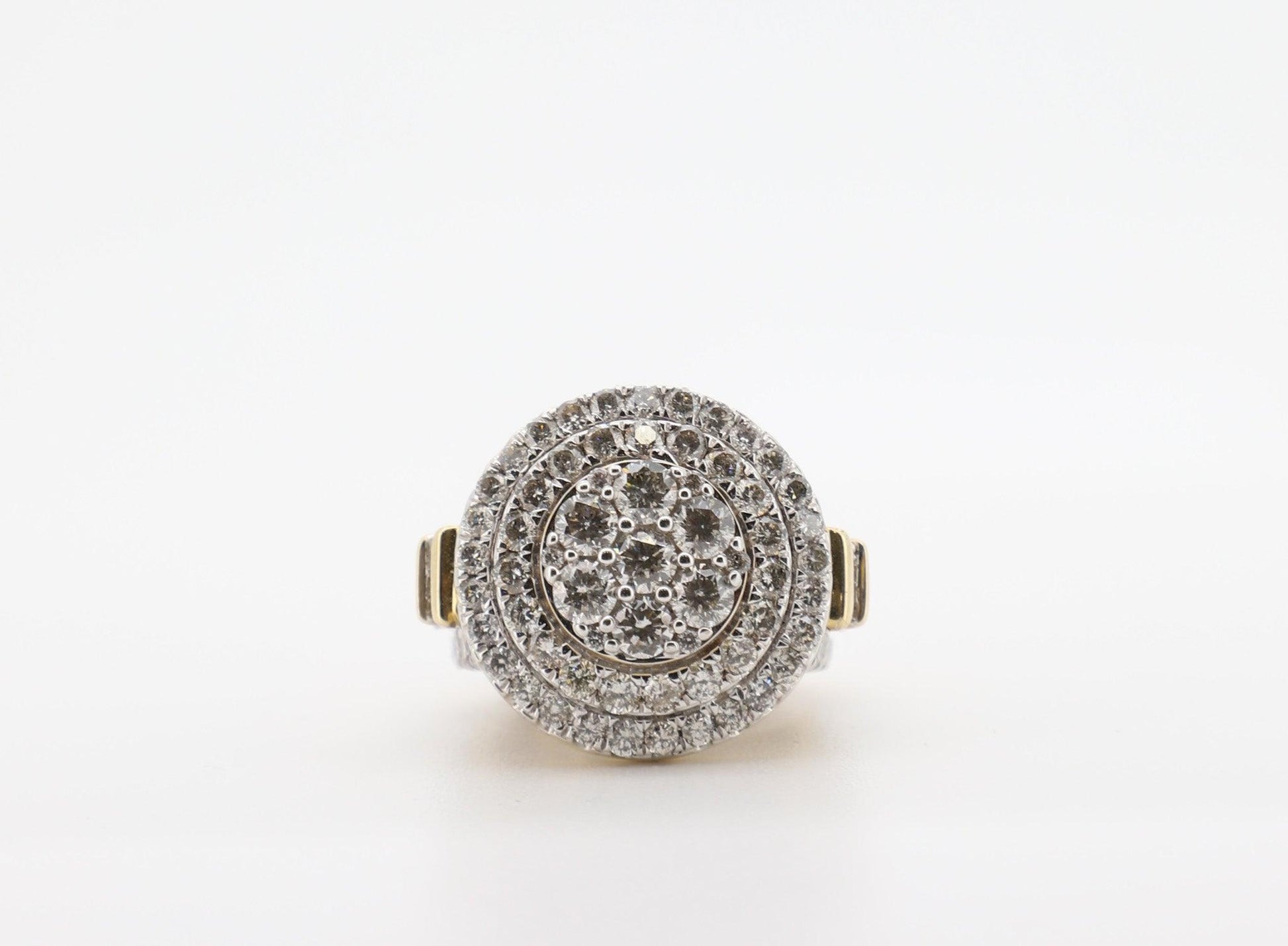 10K Gold 5 Carat Round Cut Diamond Ring