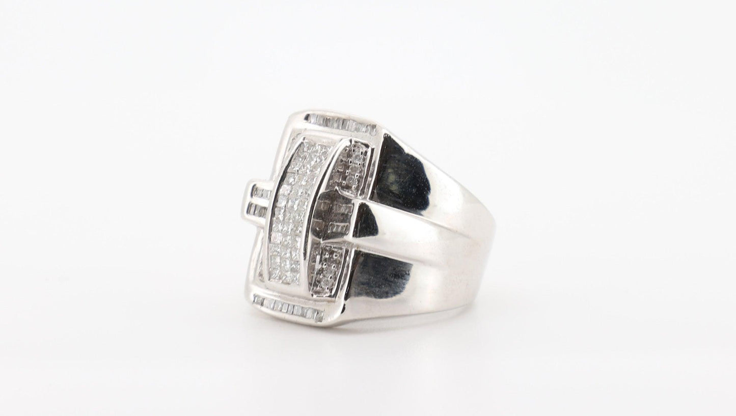 10K White Gold 2 Carat Diamond Ring