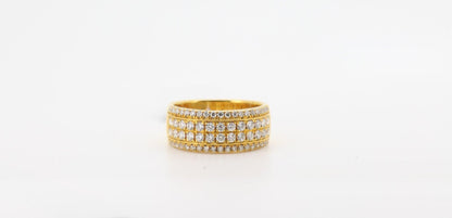 14K Gold 1.34 Carat Round Cut Diamond Ring