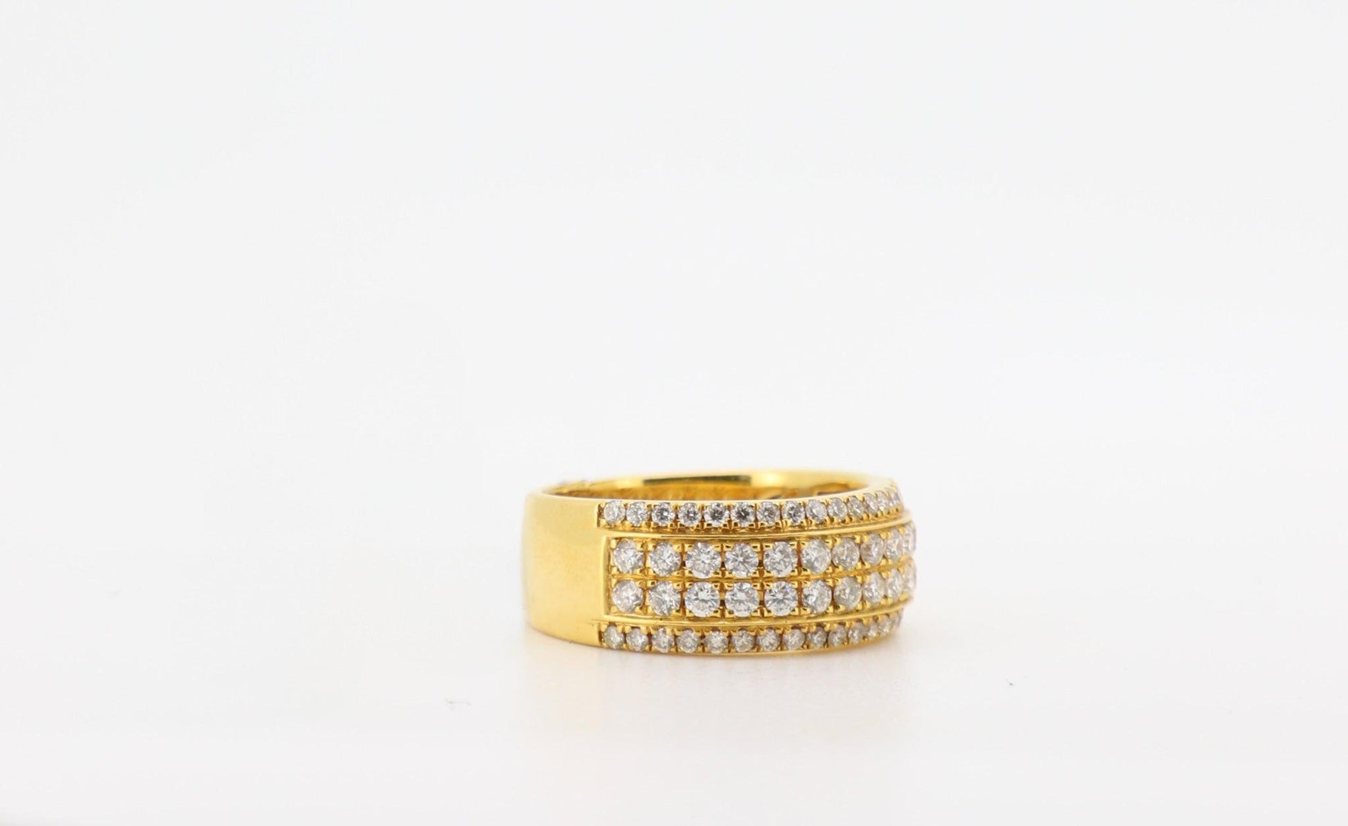 14K Gold 1.34 Carat Round Cut Diamond Ring