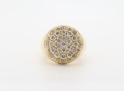 14K Gold 2.5 Carat Round Cut Diamond Ring