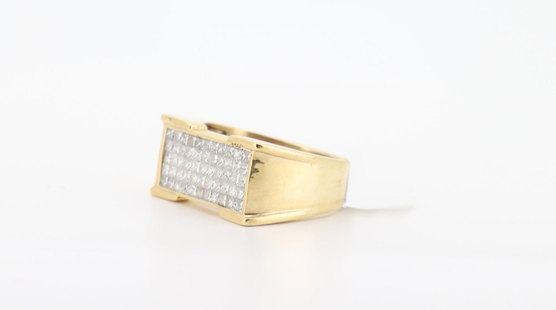 14K Gold 2 Carat Princess Cut Diamond Ring