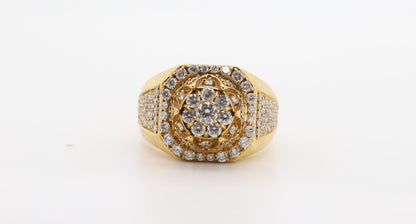 14K Gold 2 Carat Round Cut Diamond Ring