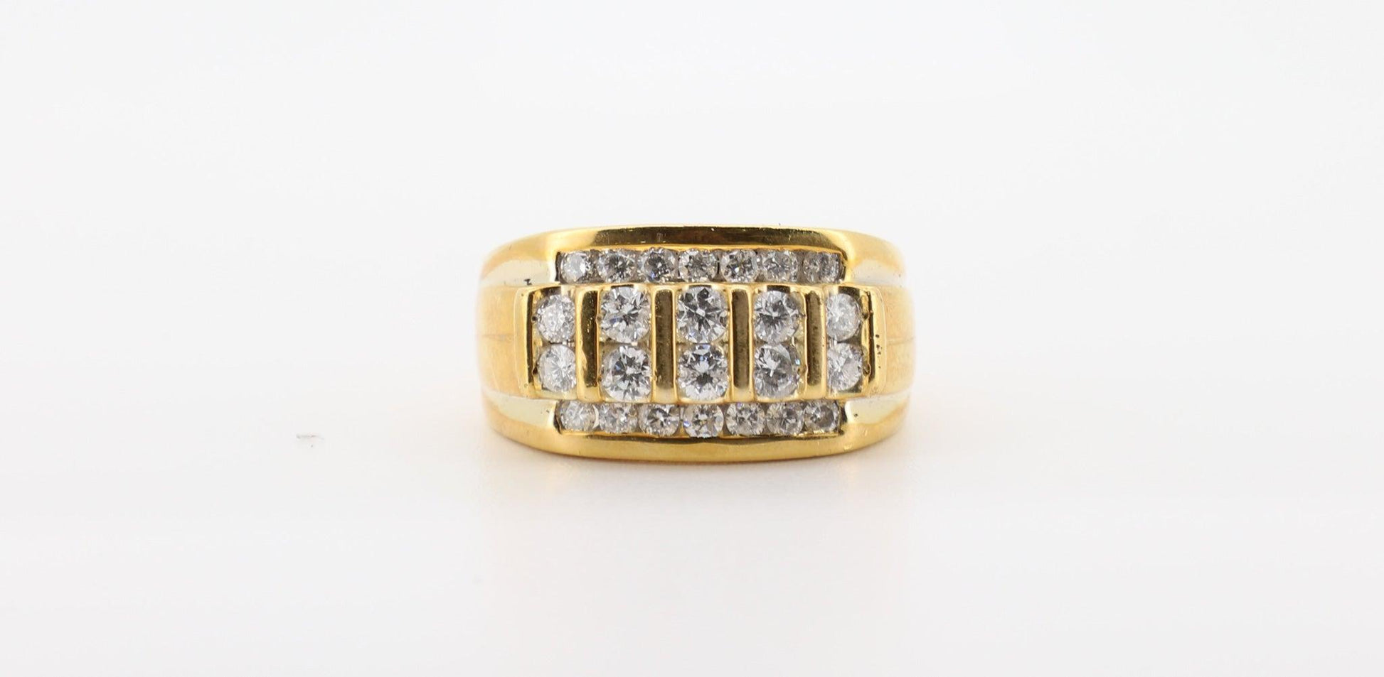 14K Gold 2 Carat Round Cut Diamond Ring