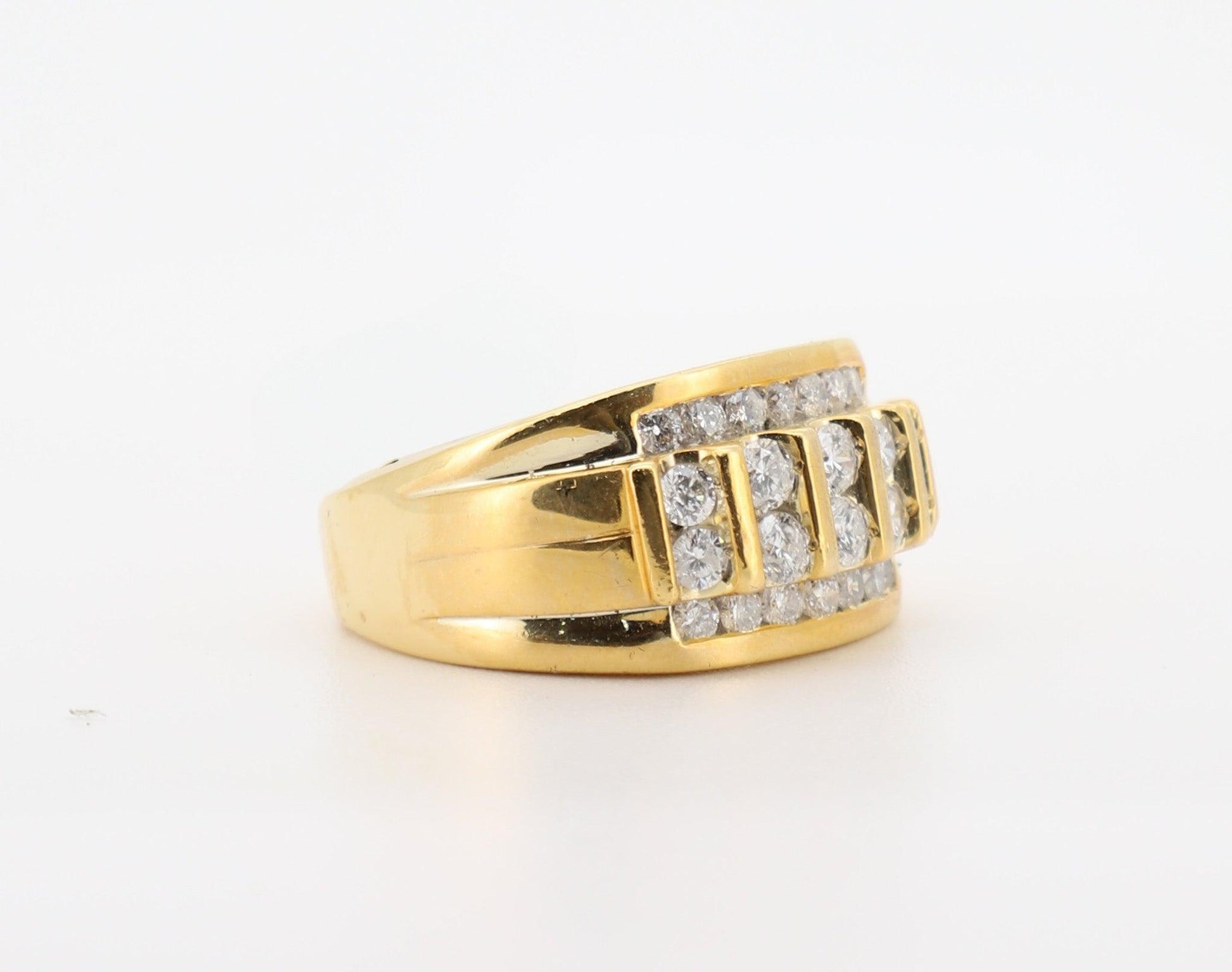 14K Gold 2 Carat Round Cut Diamond Ring