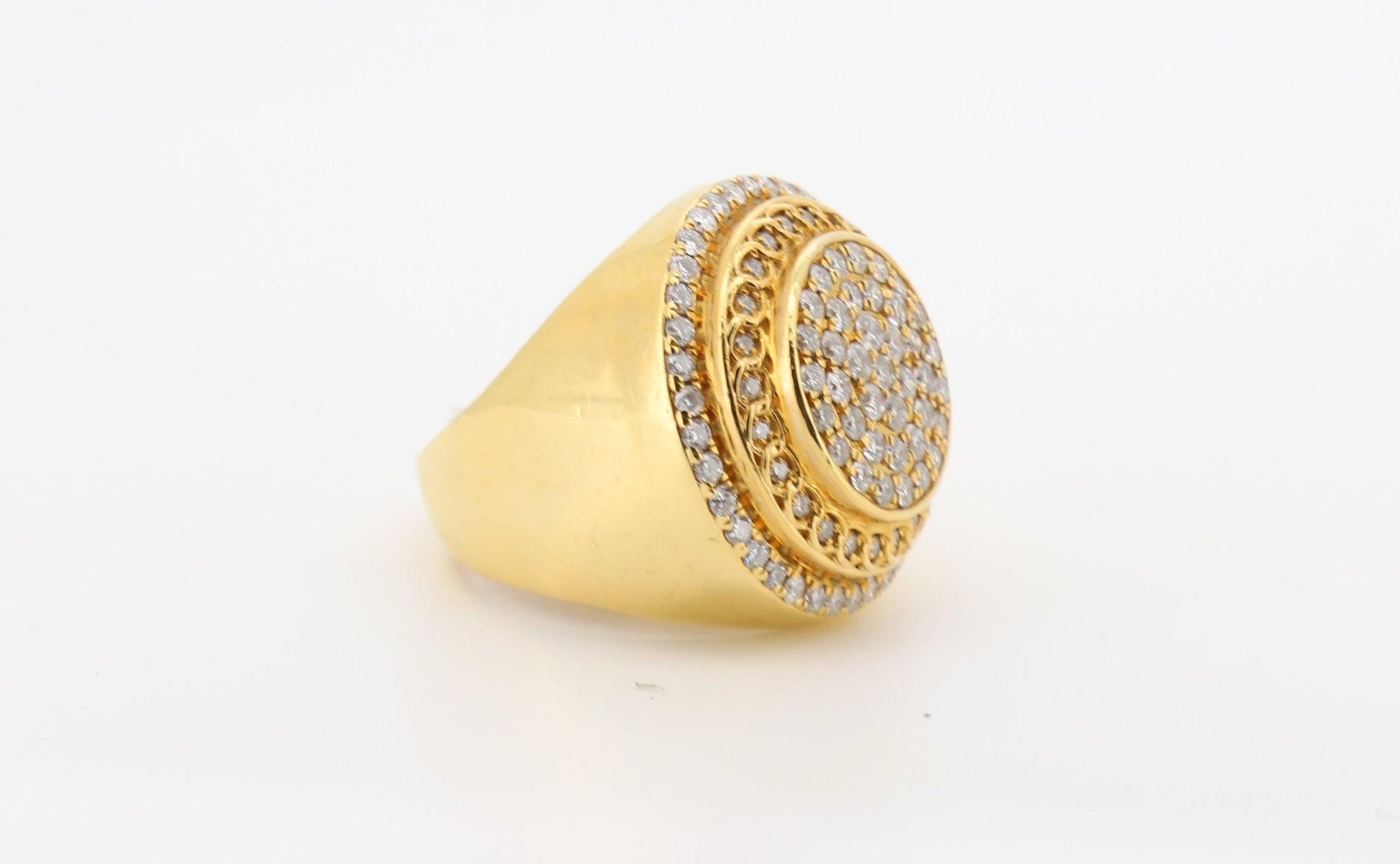 14K Gold 2 Carat Round Cut Diamond Ring