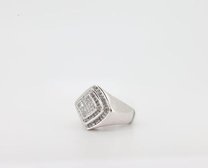 14K Gold 2 Carat VS Princess & Round Cut Diamond Ring