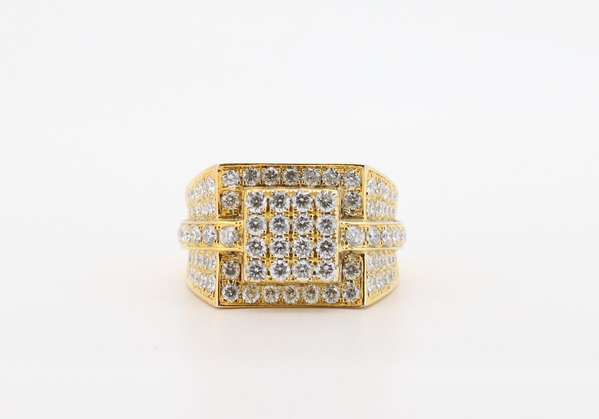 14K Gold 3 Carat Round Cut Diamond Ring