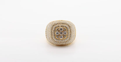 14K Gold 4 Carat Round Cut Diamond Ring