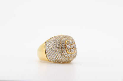 14K Gold 4 Carat Round Cut Diamond Ring