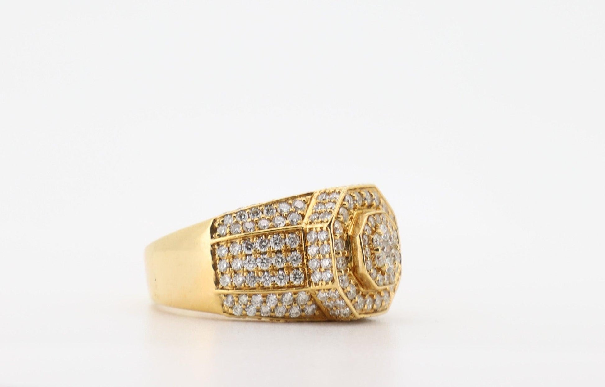 14K Gold 6 Carat Round Cut Diamond Ring