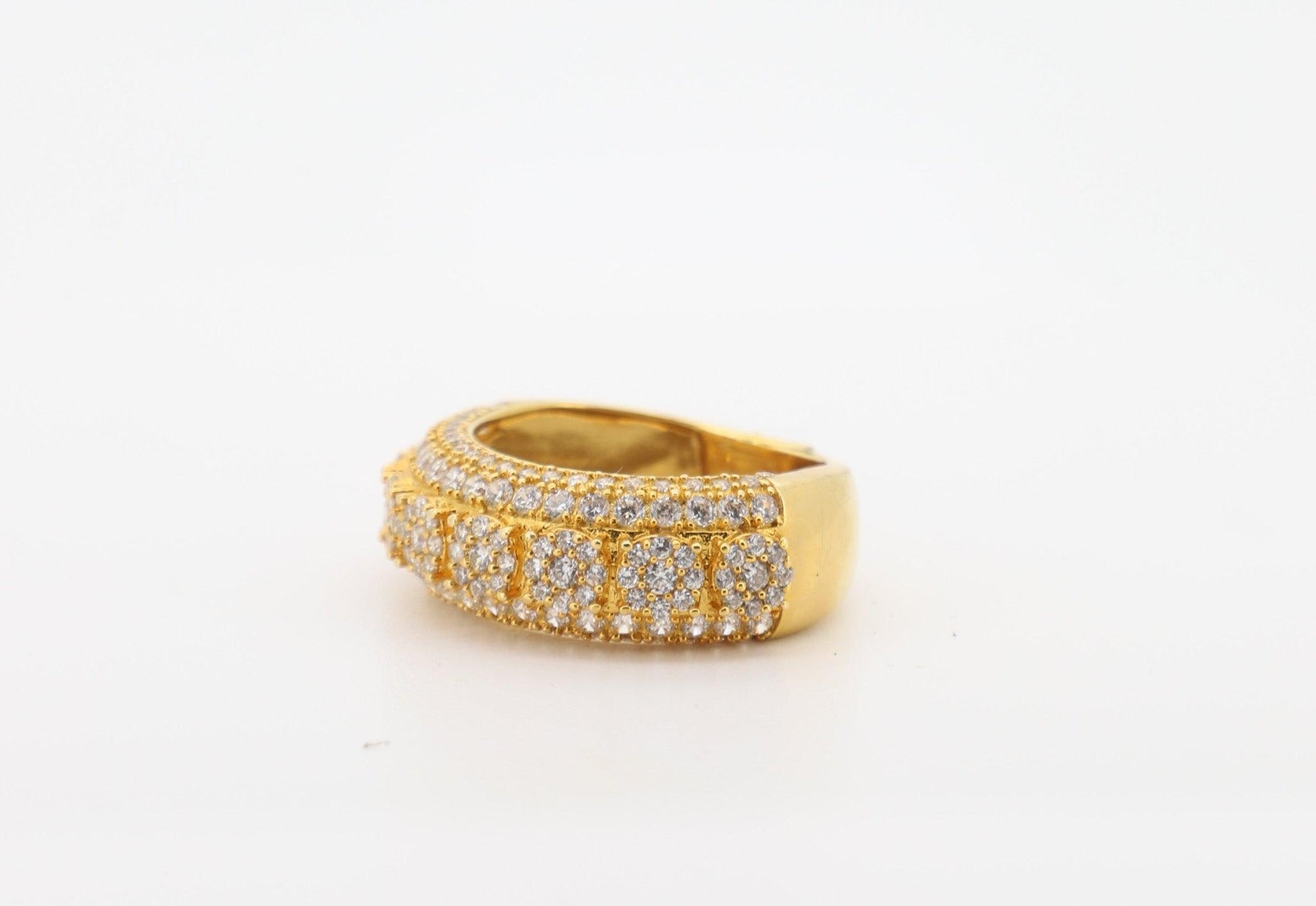 14K Gold CZ Round Cut Ring