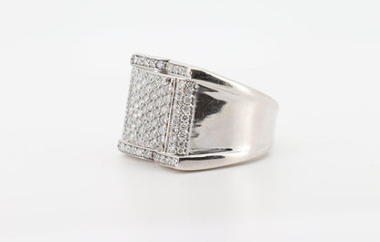 14K White Gold 2 Carat  Round Cut Diamond Ring