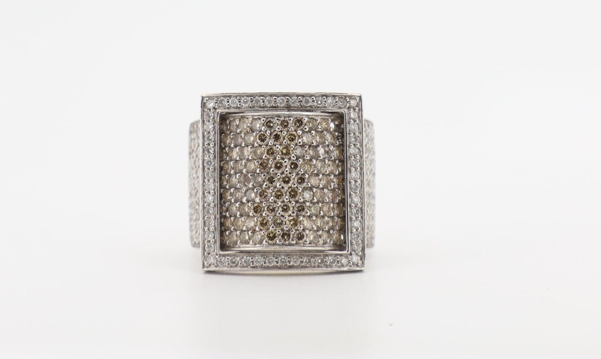 14K White Gold 3.5 Carat SI Clarity Diamond Ring