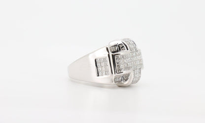 14k Gold 3 Carat Princess Cut Diamond Ring