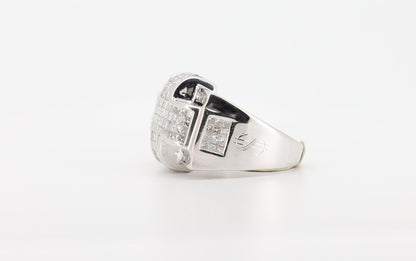 14k Gold 3 Carat Princess Cut Diamond Ring