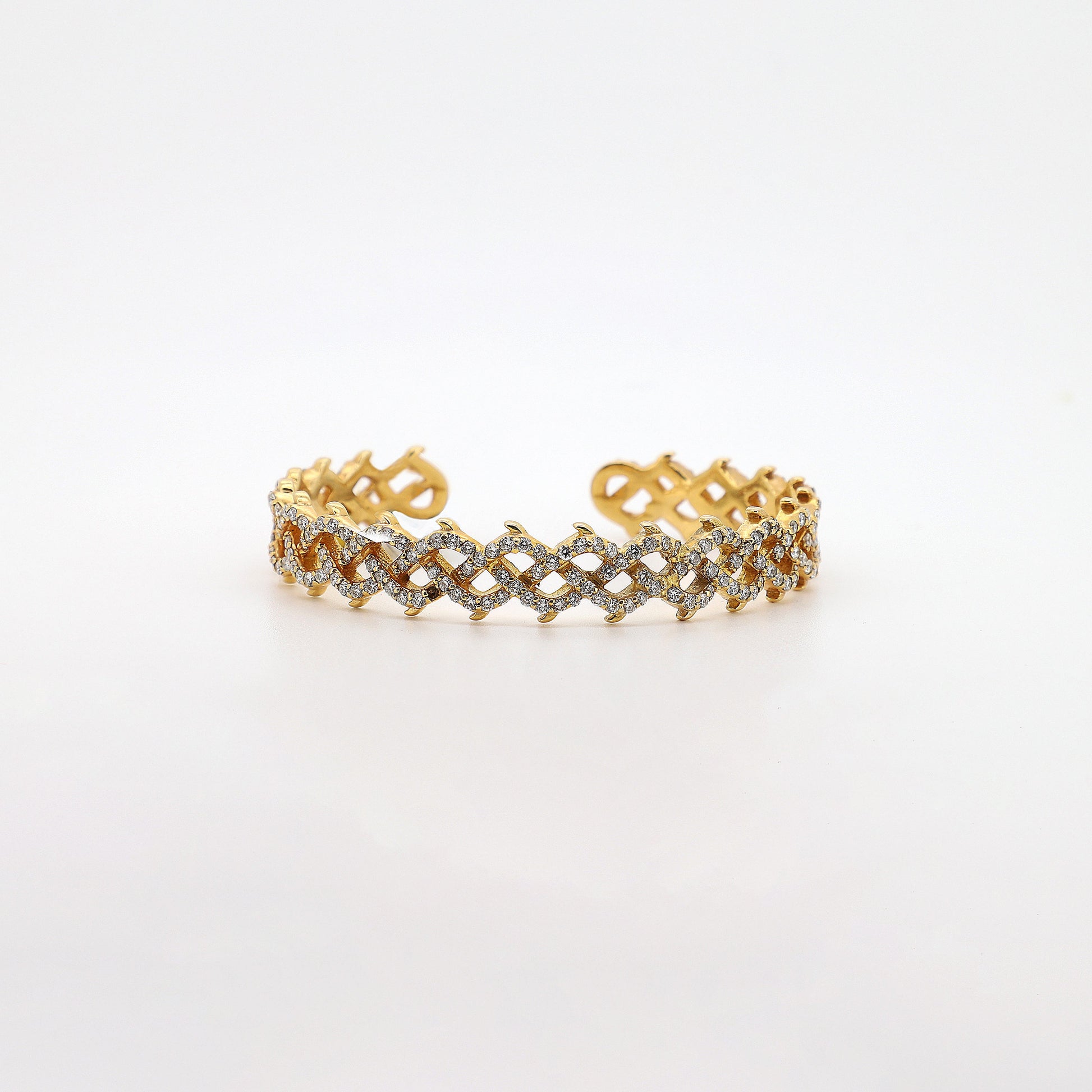 14K Gold Adjustable Bangle Bracelet