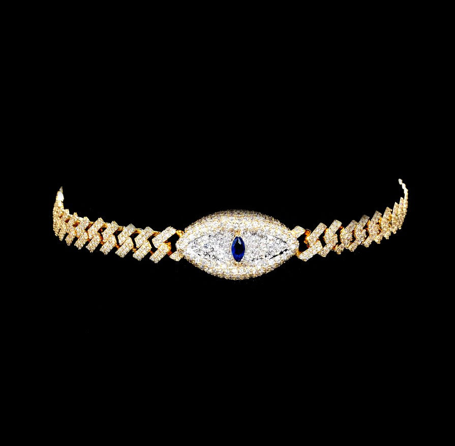 All-Seeing Eye Diamond Cuban Bracelet
