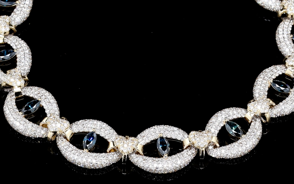Diamond Evil Eye Link Bracelet
