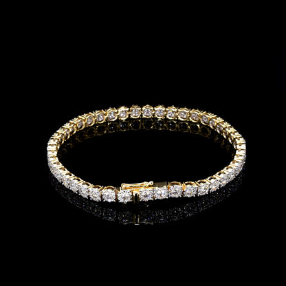 Diamond Flower Cluster Bracelet