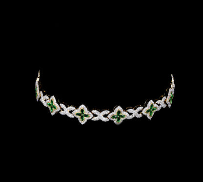 Veridian Clover Diamond Bracelet