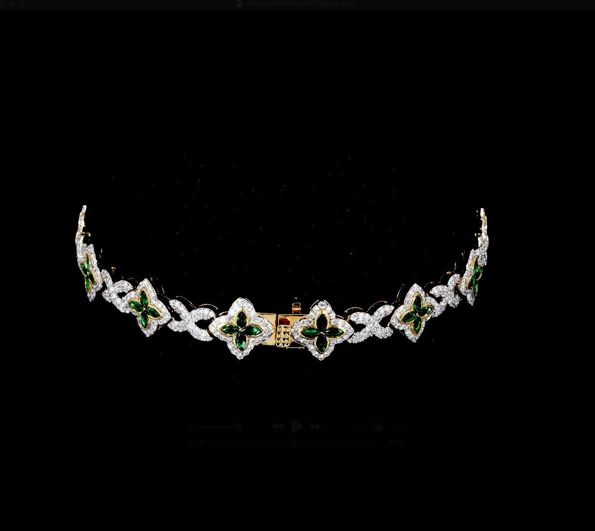 Veridian Clover Diamond Bracelet