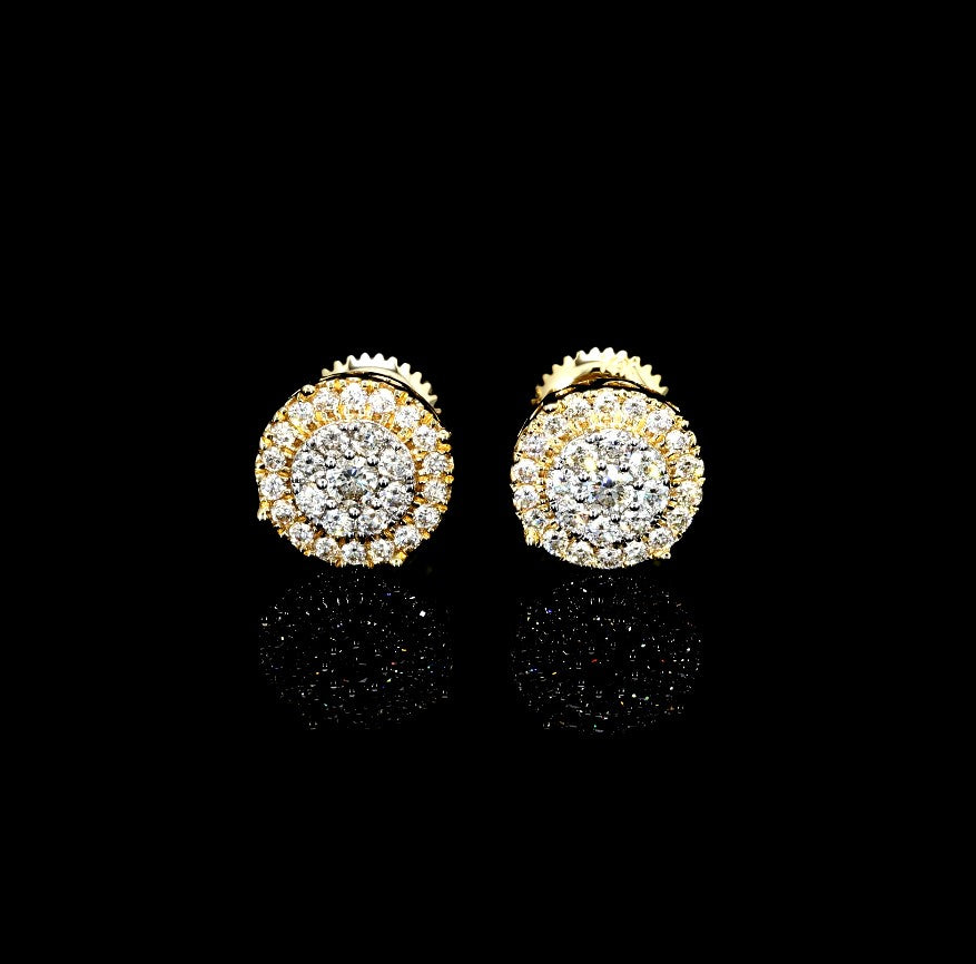Double Halo Diamond Studs