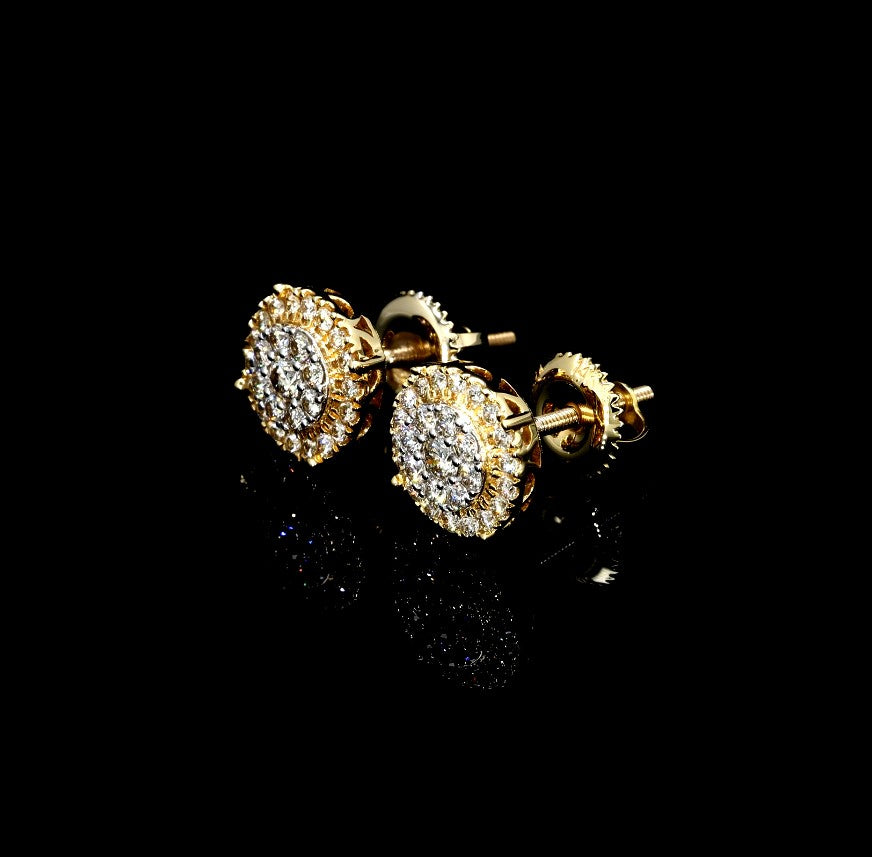 Double Halo Diamond Studs
