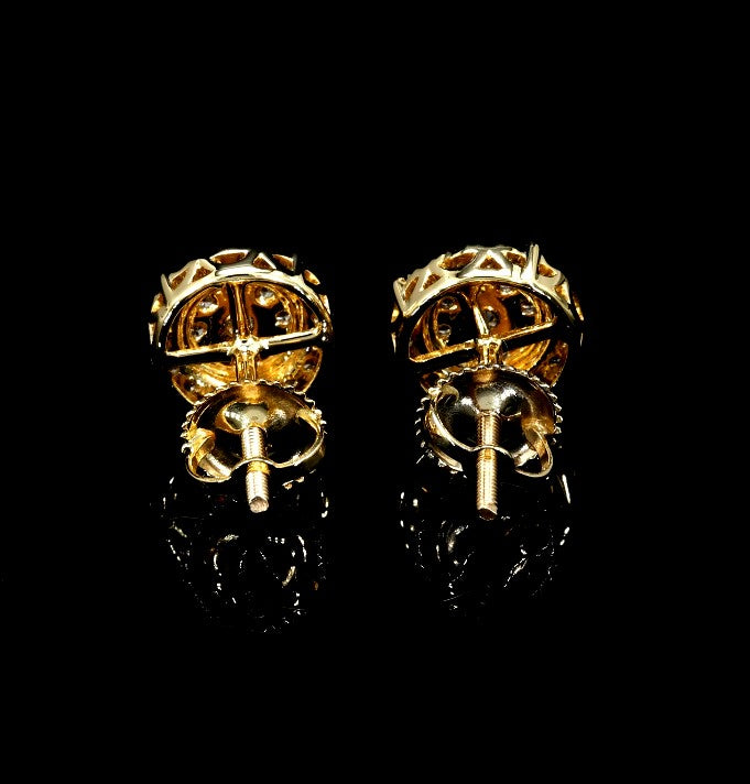 Double Halo Diamond Studs