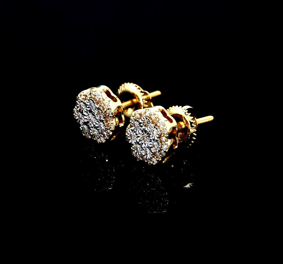 Sunburst Bloom Diamond Studs