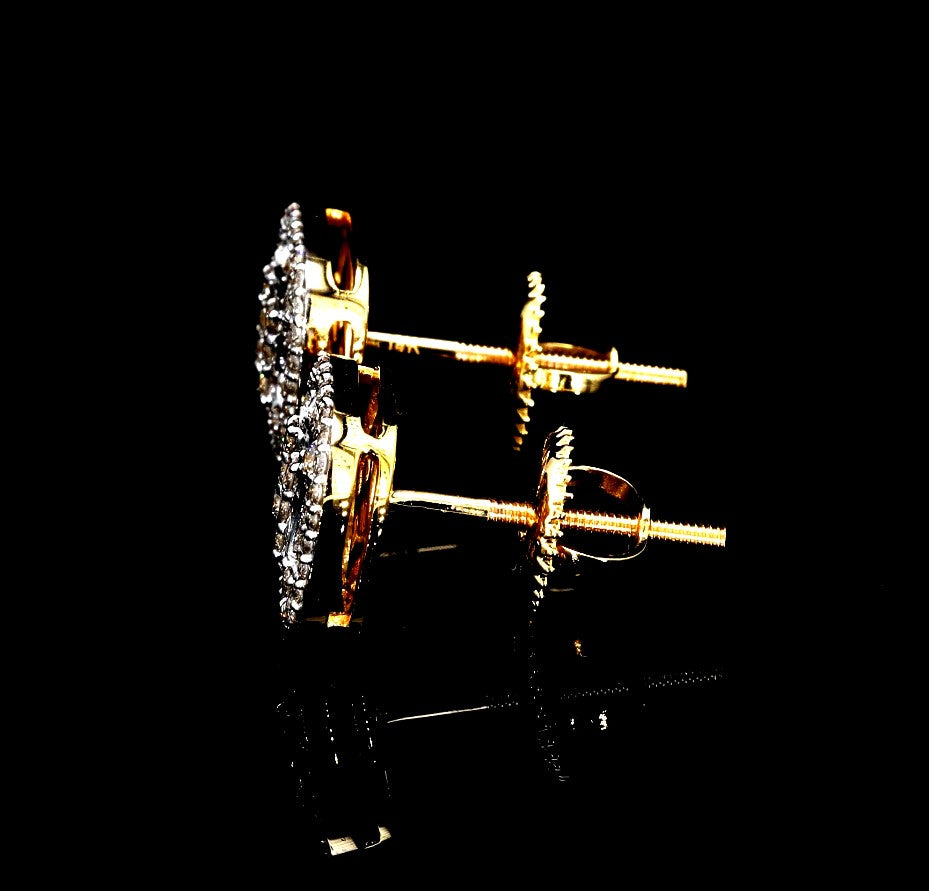 Art Deco Cushion Diamond Studs