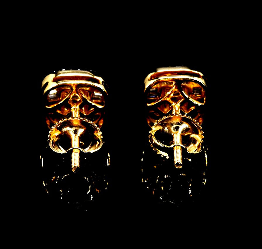 Art Deco Cushion Diamond Studs