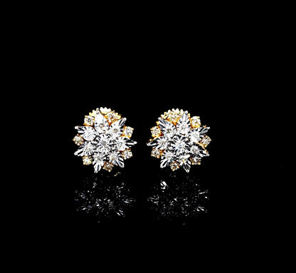 Marquise Starburst Diamond Studs