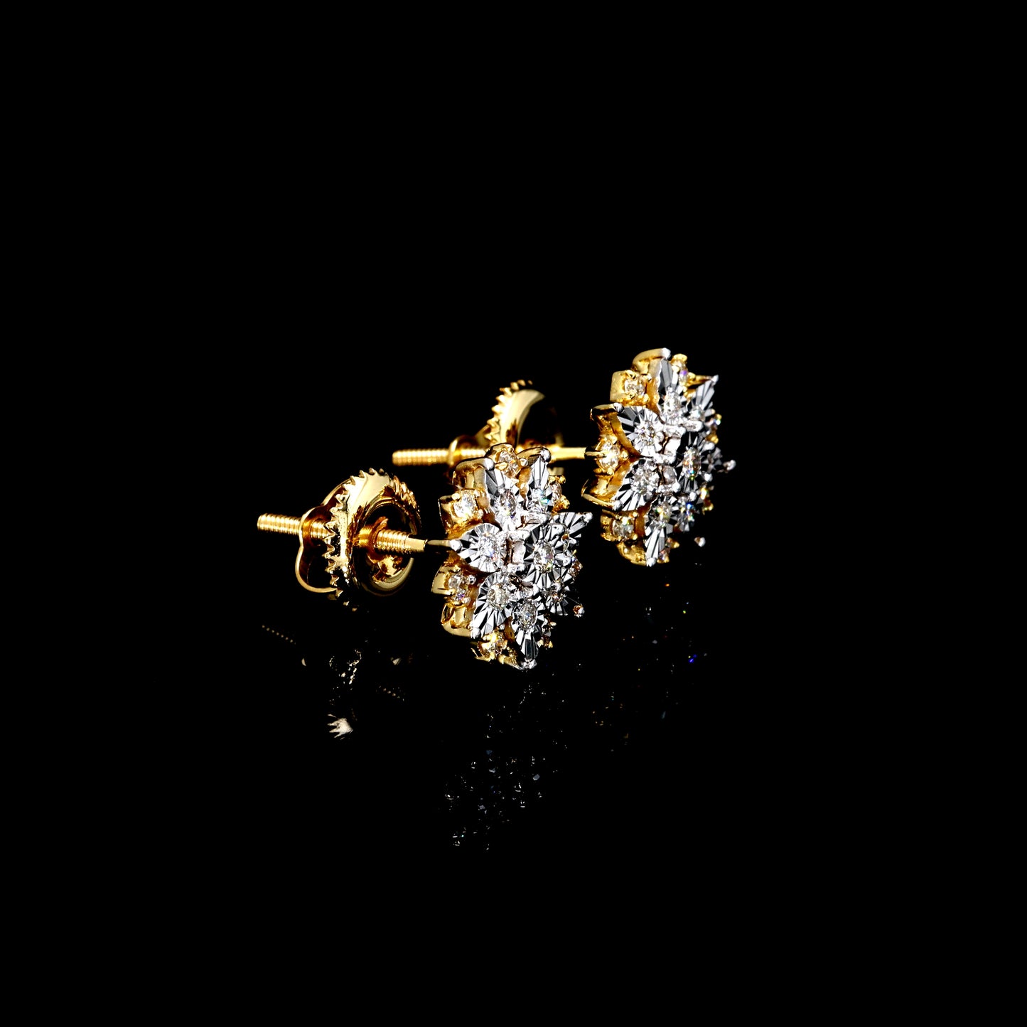 Marquise Starburst Diamond Studs