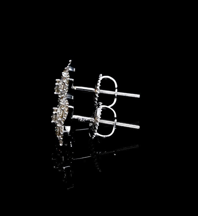 Art Deco Diamond Bar Studs