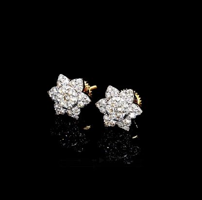 Diamond Bloom Cluster Studs