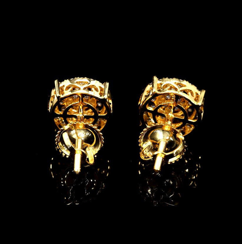 Classic Halo Diamond Studs