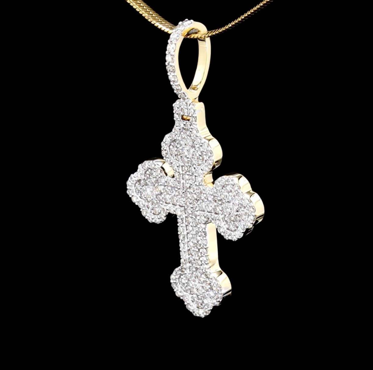 Gothic Clover Cross Pendant