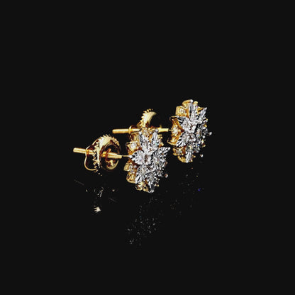 Marquise Starburst Diamond Studs