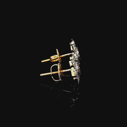 Diamond Bloom Cluster Studs