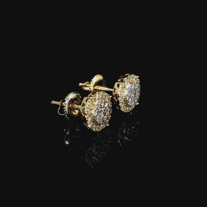 Double Halo Diamond Studs