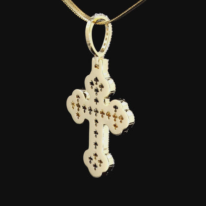 Gothic Clover Cross Pendant